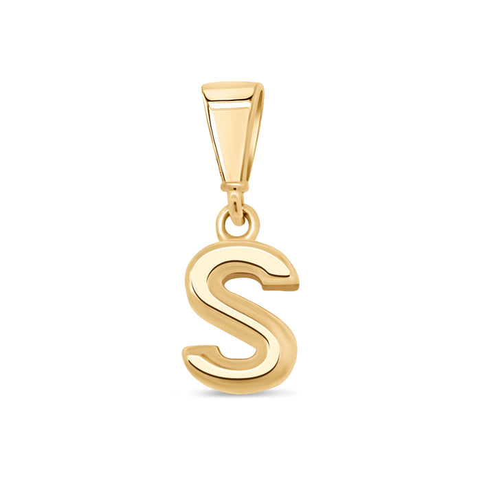 10KT Yellow Gold Initial Letter Pendant