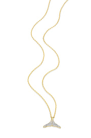 Monte Luna Gold Plated Whale Tail Necklace