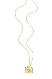 Monte Luna Gold Plated Elephant Necklace
