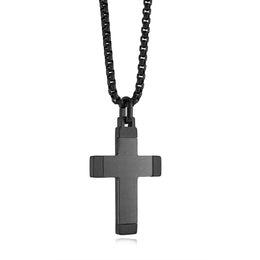 Italgem Men's Stainless Steel Cross Necklace