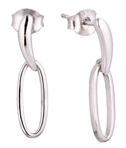 Casablanca Sterling Silver Drop Stud Earrings