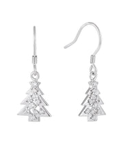 Casablanca CZ Christmas Tree Earrings