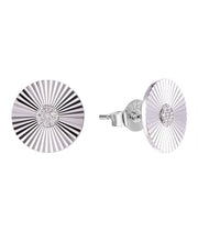 Casablanca Sterling Silver Disc Stud Earrings