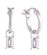 Casablanca Sterling Silver CZ Drop Earrings