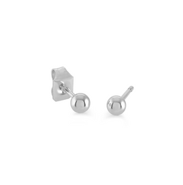 Italgem Veloria Mini Stainless Steel 3MM Ball Kid's Stud Earrings