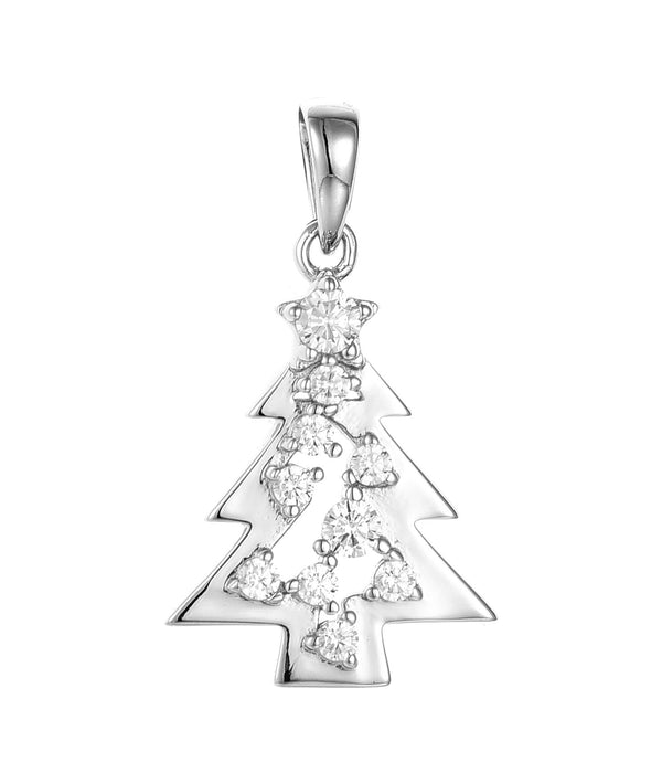 Casablanca Sterling Silver Christmas Tree Necklace — Bogart's