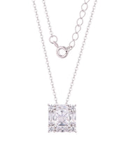 Casablanca Sterling Silver CZ Fancy Necklace
