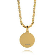 Italgem Junior Yellow Gold Plated Stainless Steel White CZ Small North Star 18+2