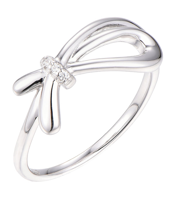 Casablanca Sterling Silver Bow Ring