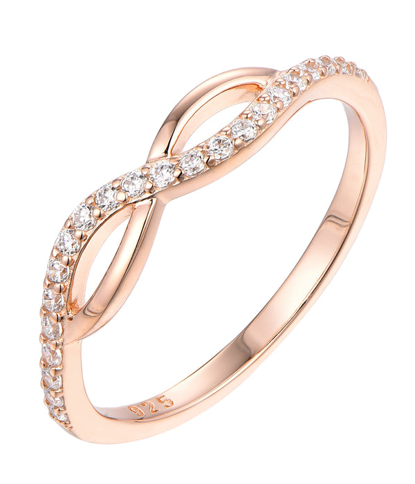 Casablanca Rose Gold Plated Infinity Ring