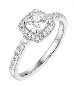 Casablanca Sterling Silver & CZ Fancy Ring