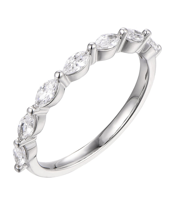 Casablanca Sterling Silver & CZ Marquise Ring