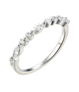 Casablanca Sterling Silver & CZ Fancy Ring