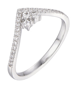 Casablanca Sterling Silver CZ Wish Ring