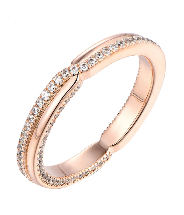 Casablanca Rose Gold Plated & CZ Fancy Ring