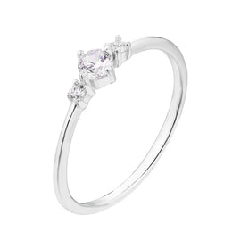 Casablanca Sterling Silver & CZ Fancy Ring