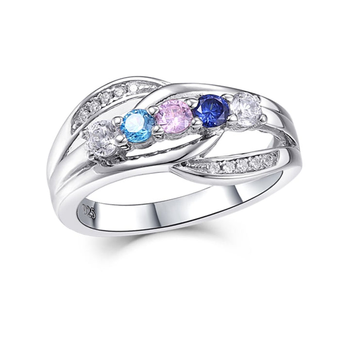 Entwined Family Ring (3-5 Stones)