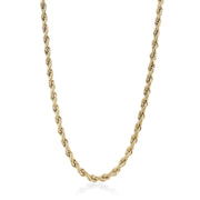 Italgem 3MM Stainless Steel Yellow Gold Tone Men's Rope Chain
