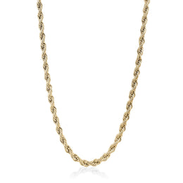 Italgem 3MM Stainless Steel Yellow Gold Tone Men's Rope Chain