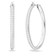Swarovski Stone Hoop Earrings: Large