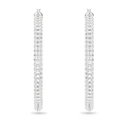 Swarovski Stone Hoop Earrings: Large