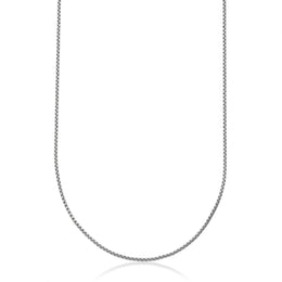 Steelx 2MM Stainless Steel Rounded Box Link Chain 26