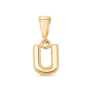 10KT Yellow Gold Initial Letter Pendant