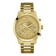 GUESS Mens Gold Tone Chronograph Watch - U0668G4