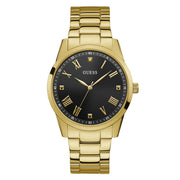 GUESS Mens 42 Gold-Tone Analog Dress Watch - U1194G3