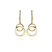 Casablanca 10K Yellow Gold Eternal Unity Hook Diamond Earrings