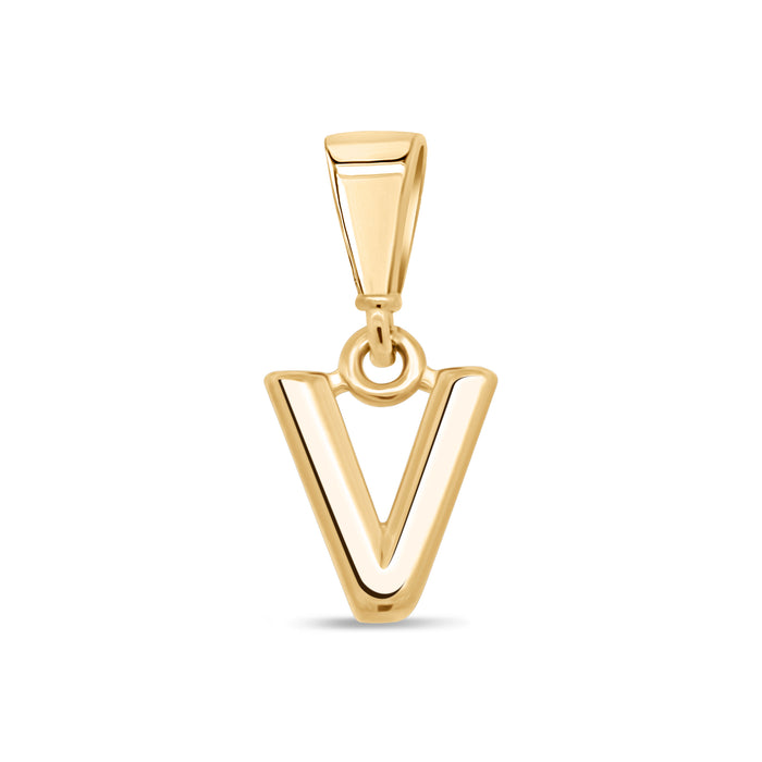 10KT Yellow Gold Initial Letter Pendant