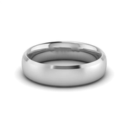 Bogart's Smooth Silver Tungsten Men's Wedding Band