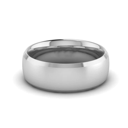 Bogart's Smooth Silver Tungsten Men's Wedding Band