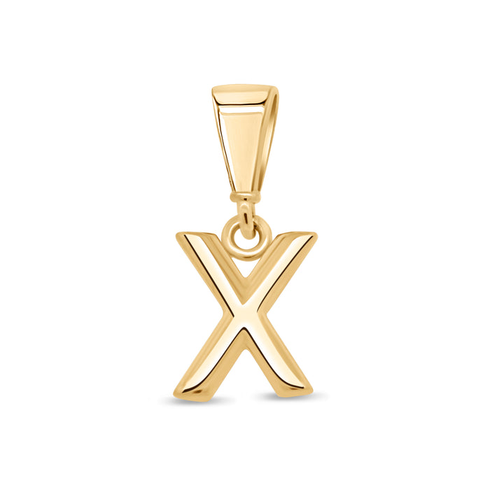 10KT Yellow Gold Initial Letter Pendant