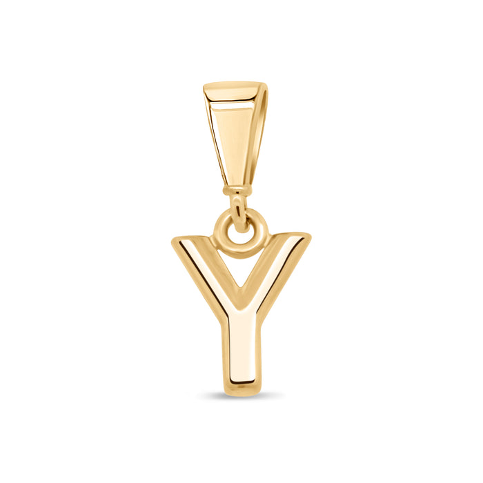 10KT Yellow Gold Initial Letter Pendant