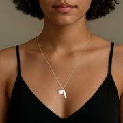 18K Rose Gold Plated Heart Engravable Necklace SP003