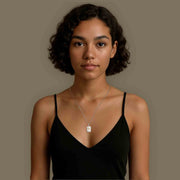 Double-Sided Custom Paw Squircle Necklace AW24N005S