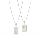 Double-Sided Custom Paw Squircle Necklace AW24N005S