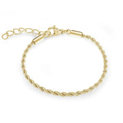 Italgem Veloria Mini Yellow Gold Plated Stainless Steel Polished 2MM Rope 5+1