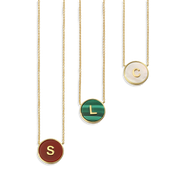 Customizable Yellow Gold Plated Silver Pearl Zodiac Necklace SS25N002G