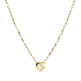 Italgem Veloria Mini Yellow Gold Plated Stainless Steel Puff Heart 14+2