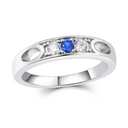Classic Family Ring (3-5 Birthstones, Available in Sterling Silver, White Gold or Yellow Gold)