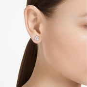 Swarovski Constella Round Rose Stud Earrings