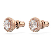 Swarovski Constella Round Rose Stud Earrings