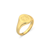 Oval Monogram Ring SR003H