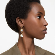 Swarovski Dextera Mixed Cut Drop Hoop Earrings