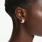 Swarovski Dextera Industrial Tubular Hoop Earrings