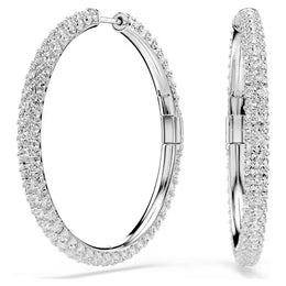 Swarovski Dextera Crystal Pavé Hoop Earrings