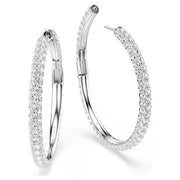 Swarovski Dextera Crystal Pavé Hoop Earrings