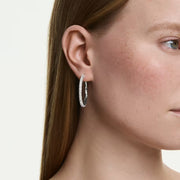 Swarovski Dextera Crystal Pavé Hoop Earrings